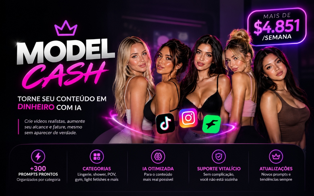 Model Cash — Torne seu conteúdo em dinheiro com IA